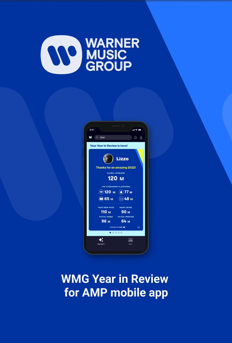 Warner Music’s Year in Review for the AMP mobile app
